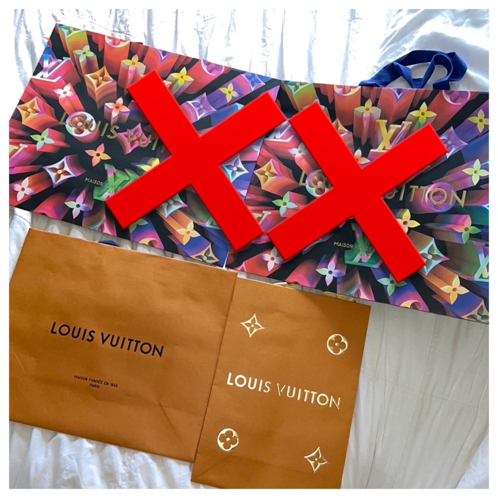 Louis Vuitton shopping bags